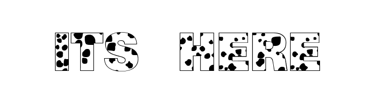 Cow-Spots Regular  Free Fonts Download