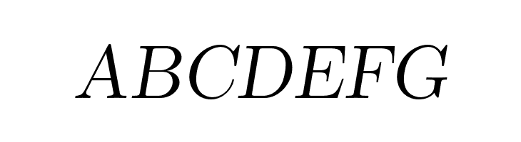 LMRomanSlant12-Regular  Free Fonts Download