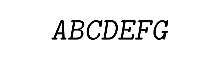 LMMonoSlant10-Regular  Free Fonts Download