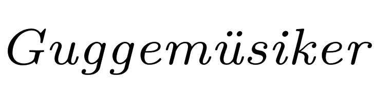 LMRoman7-Italic  Free Fonts Download