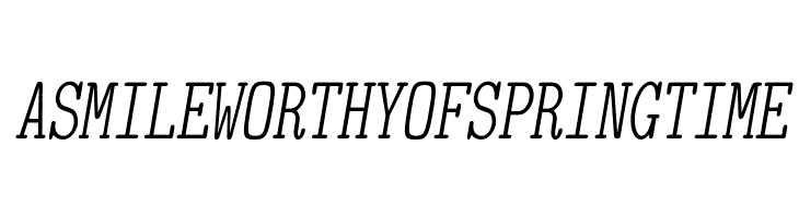 LMMonoLtCond10-Oblique  Free Fonts Download