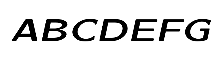 ABCDEFG LMSansQuot8-BoldOblique Font