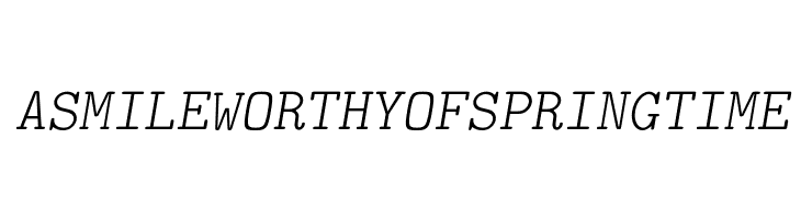 LMMonoLt10-Oblique  Free Fonts Download