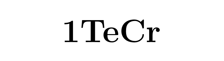 1TeCr LMRoman12-Bold Font