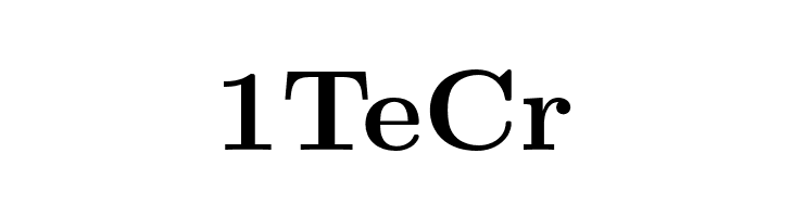1TeCr LMRoman10-Bold Font