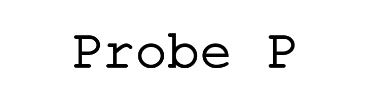 Probe%2BP ER Kurier Mac Font
