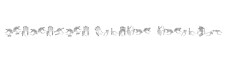 Gesture Glyphs  Free Fonts Download