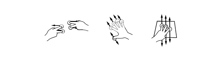 Gesture Glyphs  Free Fonts Download