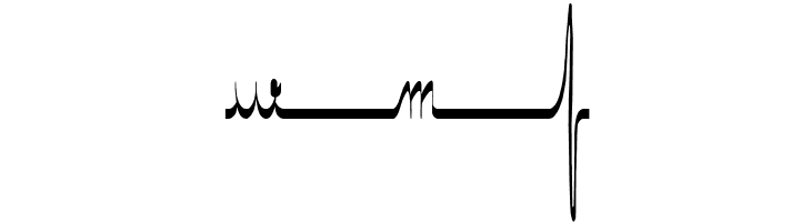 ECG saji  Free Fonts Download