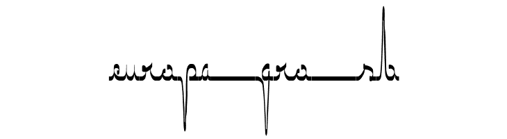 ECG saji  Free Fonts Download