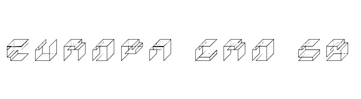 Paper Cube *cube version*Regular  Free Fonts Download