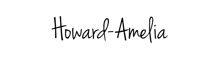 Howard-Amelia Jenna Sue Font