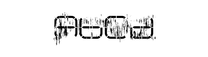 R-2014 Eroded  Free Fonts Download