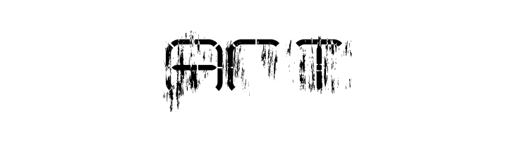 R-2014 Eroded  Free Fonts Download
