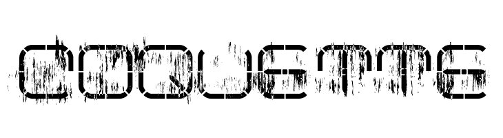 R-2014 Eroded  Free Fonts Download