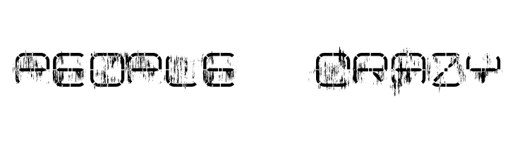 R-2014 Eroded  Free Fonts Download