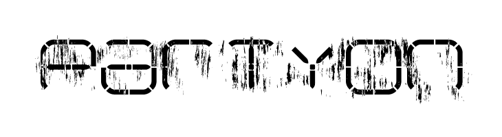 R-2014 Eroded  Free Fonts Download