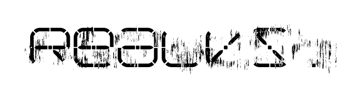 R-2014 Eroded  Free Fonts Download