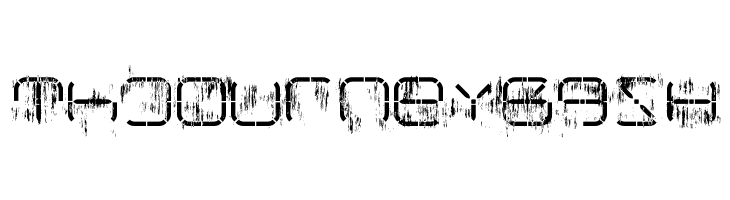 R-2014 Eroded  Free Fonts Download