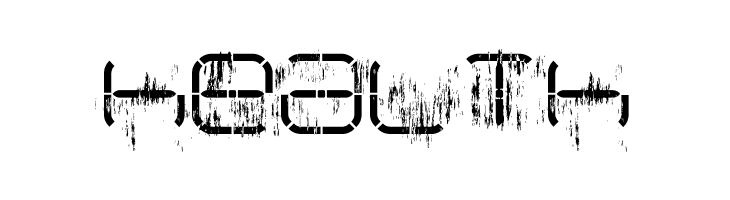 R-2014 Eroded  Free Fonts Download