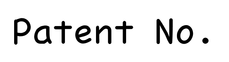 Patent%2BNo. Pointfree Font