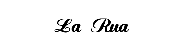 La%2BRua FLW Script Font