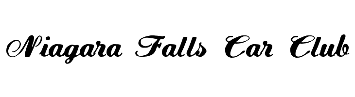 Niagara%2BFalls%2BCar%2BClub FLW Script Font