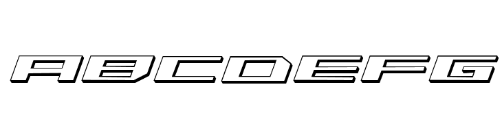 Trireme 3D Italic  Free Fonts Download