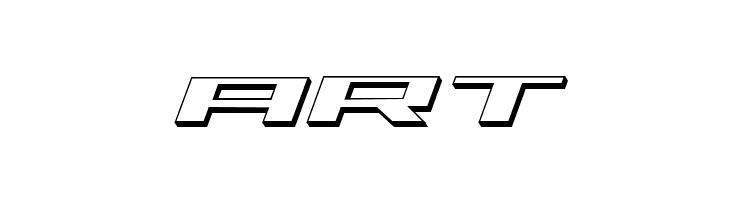 Trireme 3D Italic  Free Fonts Download