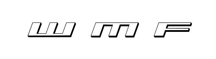 Trireme 3D Italic  Free Fonts Download