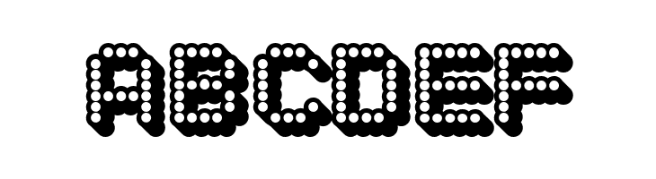 Dots All For Now 3D JL  Free Fonts Download