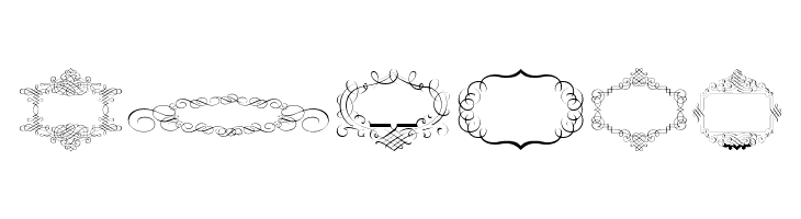 Calligraphic Frames Soft Two  Free Fonts Download