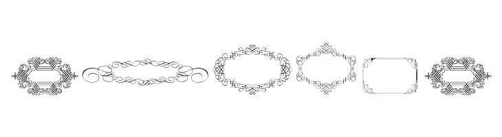 Calligraphic Frames Soft Two  Free Fonts Download
