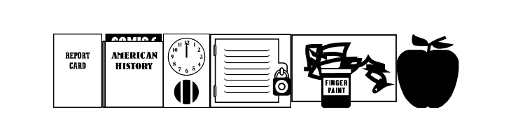 School Daze JL  Free Fonts Download