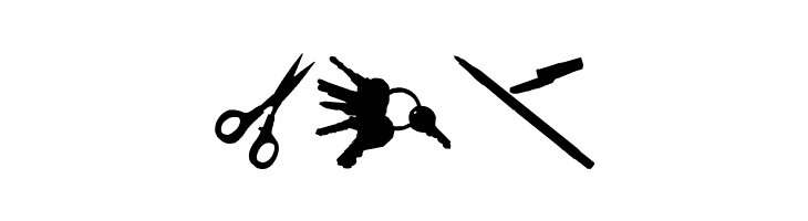 Scanned Objects JL  Free Fonts Download
