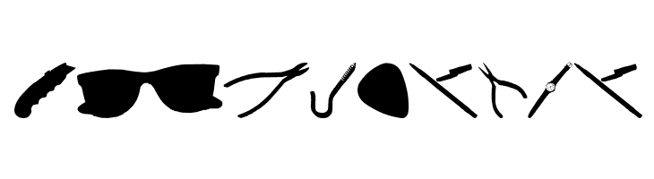 Scanned Objects JL  Free Fonts Download