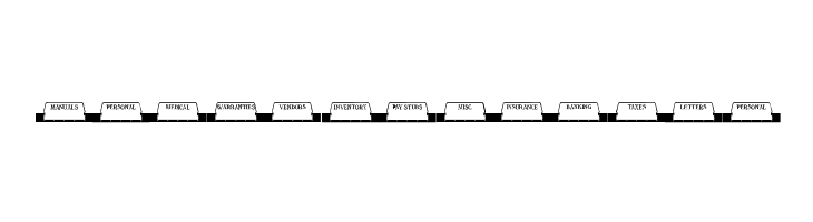 Folder Tabs JL  Free Fonts Download