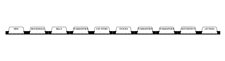 Folder Tabs JL  Free Fonts Download