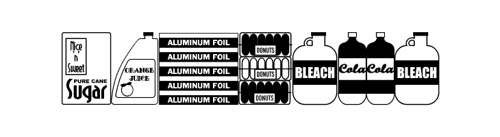 Grocery Items JL  Free Fonts Download