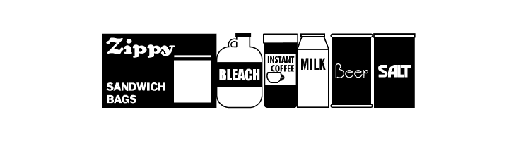 Grocery Items JL  Free Fonts Download