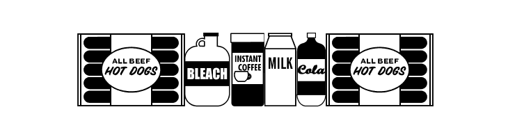 Grocery Items JL  Free Fonts Download