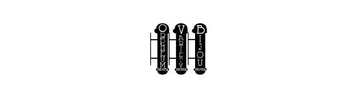 Vaudeville Theater Signs JL  Free Fonts Download