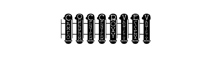 Vaudeville Theater Signs JL  Free Fonts Download