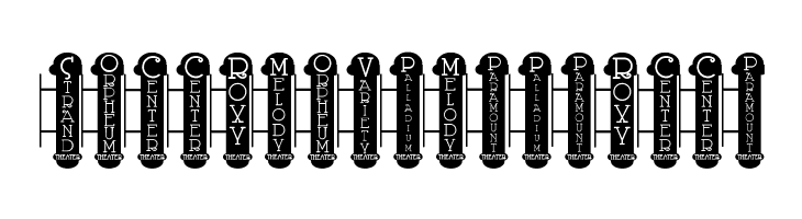 Vaudeville Theater Signs JL  Free Fonts Download