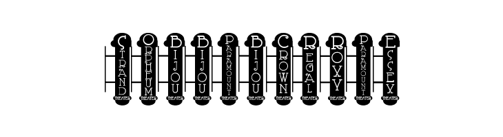 Vaudeville Theater Signs JL  Free Fonts Download