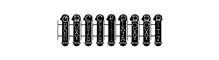 Vaudeville Theater Signs JL  Free Fonts Download