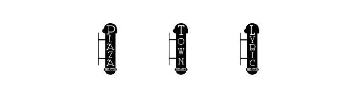 Vaudeville Theater Signs JL  Free Fonts Download