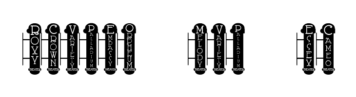 Vaudeville Theater Signs JL  Free Fonts Download