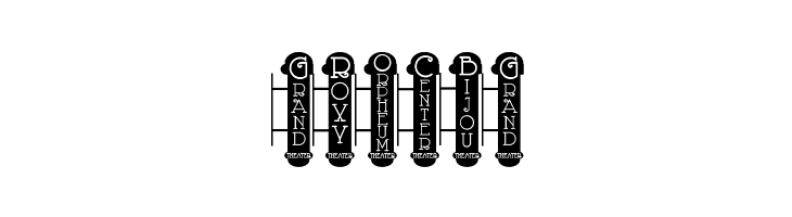 Vaudeville Theater Signs JL  Free Fonts Download