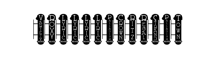 Vaudeville Theater Signs JL  Free Fonts Download